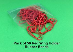 5O Red Wing Holder Rubber Bands